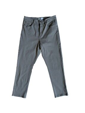 BKE Buckle Khaki Crop Ankle Pants Size 32 Cotton Blend Beige